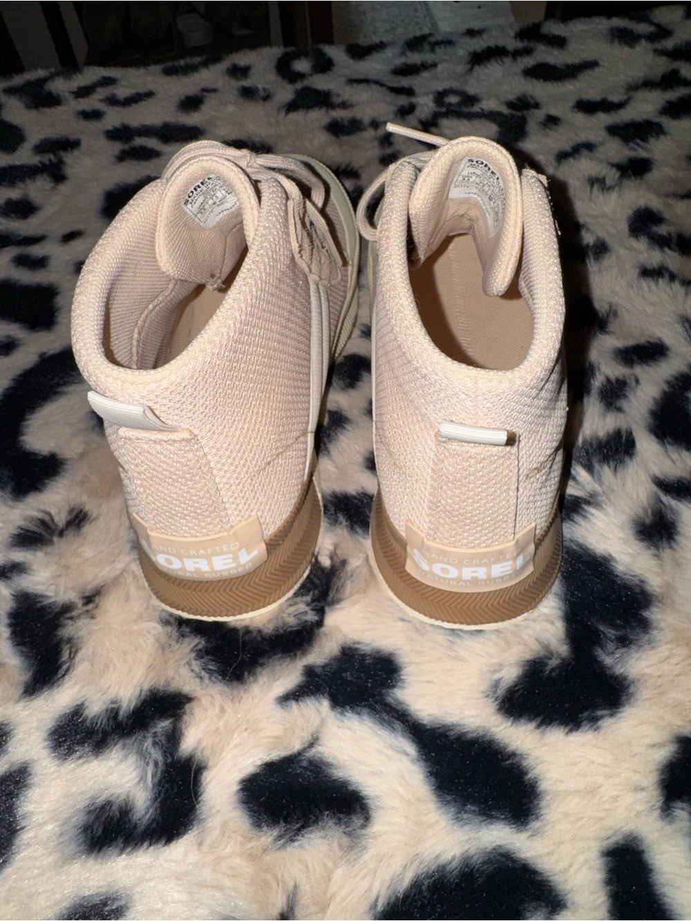 Sorel Blush Pink High-Top Sneakers